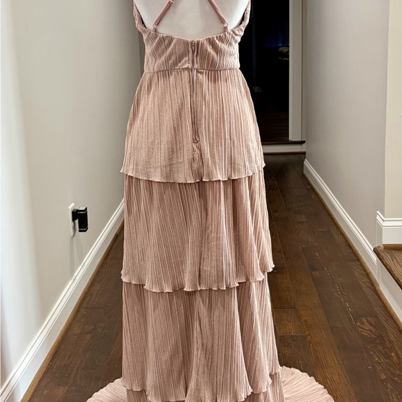 Speechless Blush Tiered Maxi Dress - Picture 5 of 7